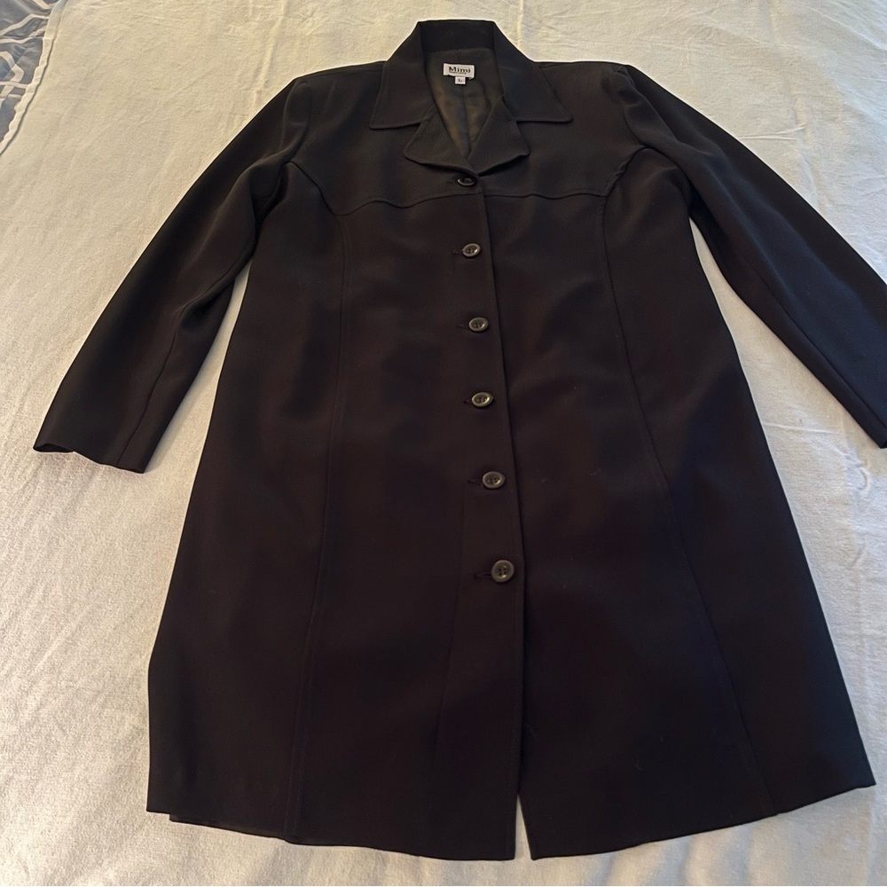 Mimi Maternity Black Long Sleeve Fully Lined Dress.